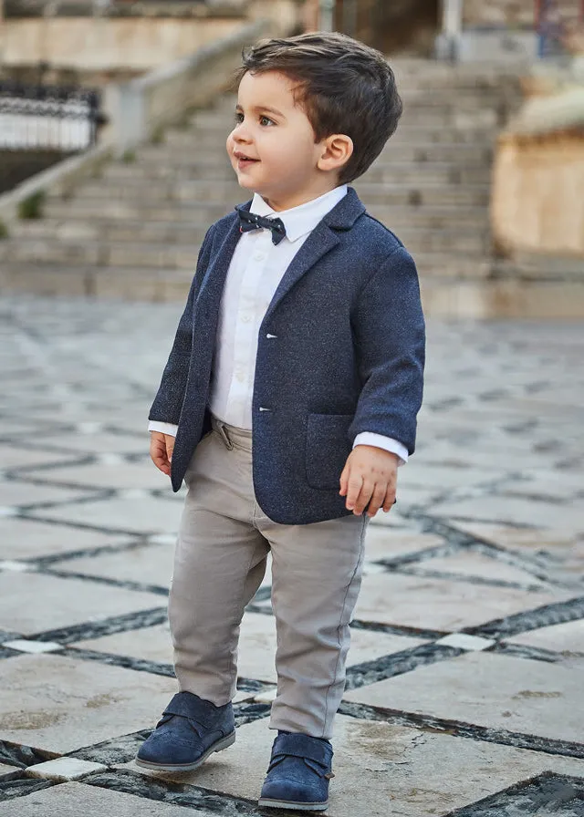 521- Basic trousers for baby boy - Chromium