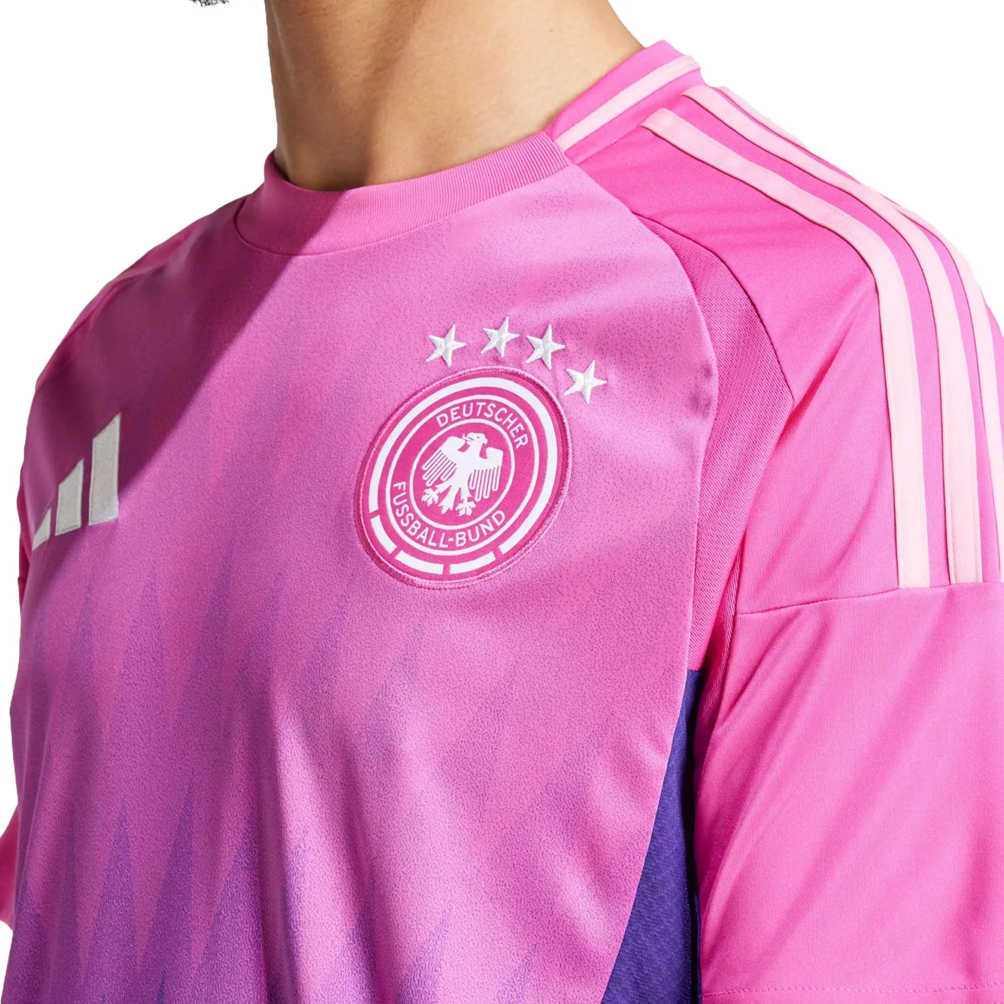 adidas Men's Germany 2024/25 Away Jersey Semi Lucid Fuchsia/Purple