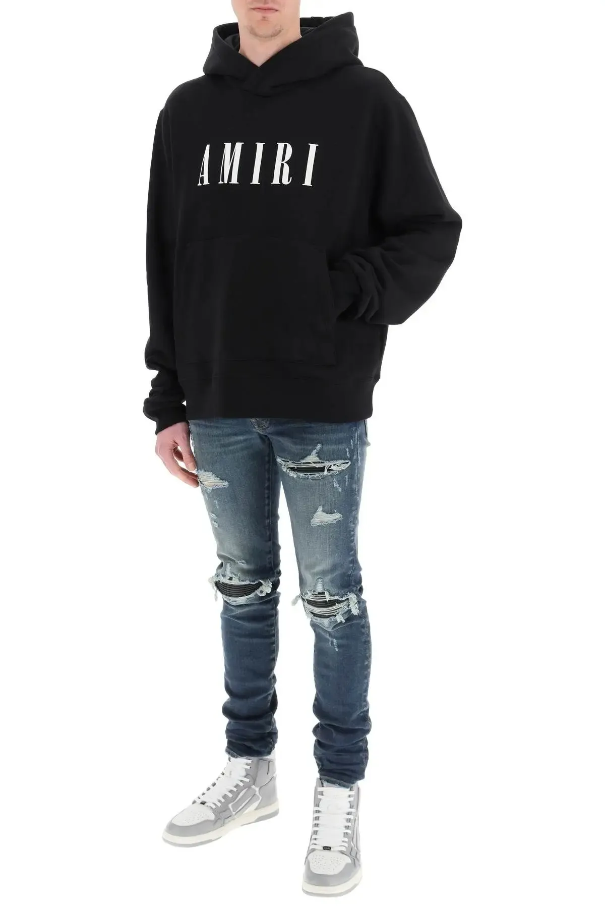 AMIRI  |Pullovers Street Style Long Sleeves Cotton Logo Hoodies