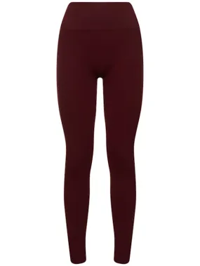 Andreadamo   Ribbed jersey leggings w/ stirrups 