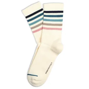 Athletique Classique Super Stripes Socks Off White / Navy / Benzin / Irr / Khaki / Pale Pink