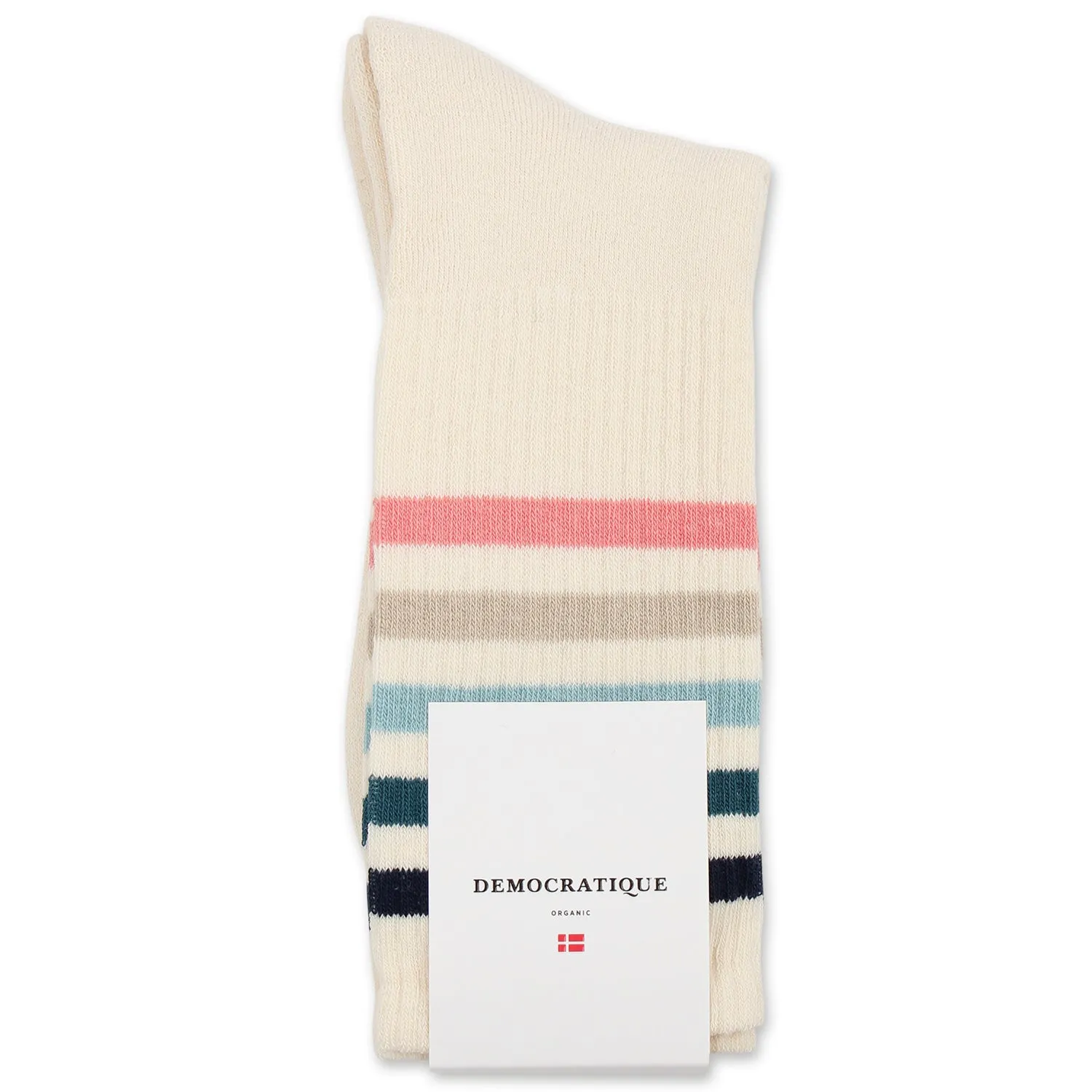 Athletique Classique Super Stripes Socks Off White / Navy / Benzin / Irr / Khaki / Pale Pink