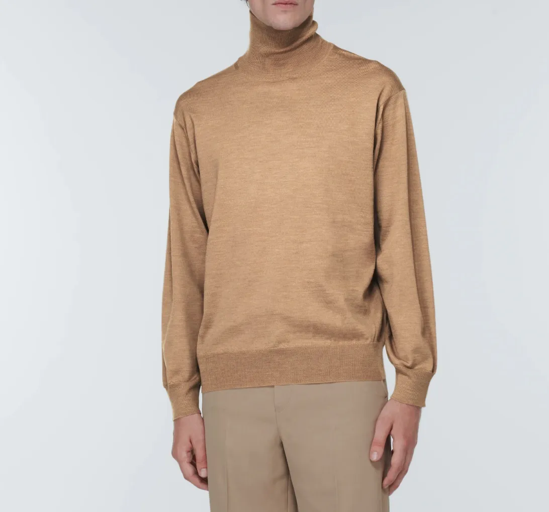 AURALEE  |Pullovers Wool Long Sleeves Plain Sweaters