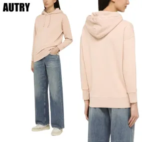 AUTRY  |Unisex Sweat Rib Long Sleeves Cotton Hoodies & Sweatshirts