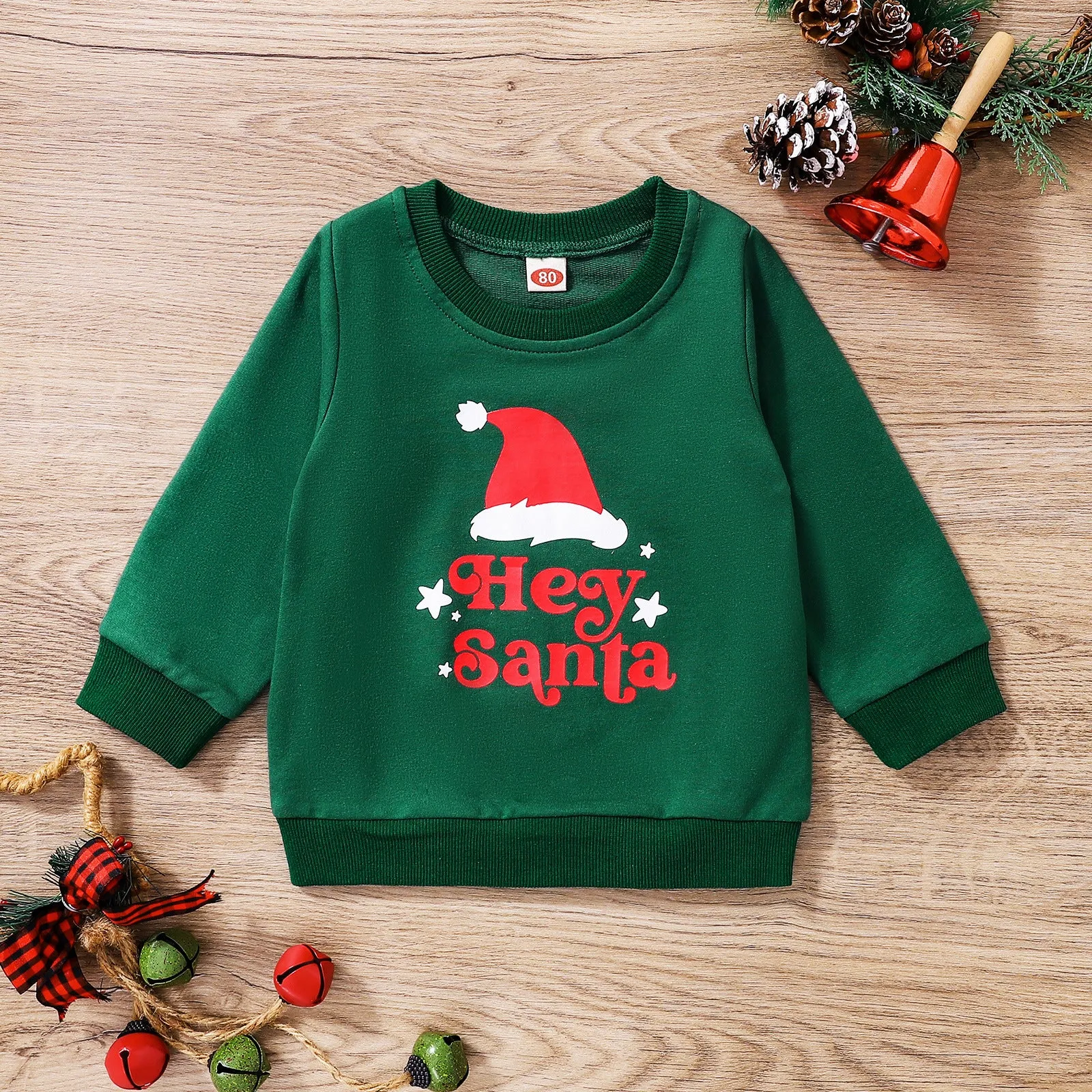 Baby Kid Girls Boys Letters Cartoon Christmas Hoodies Sweatshirts Wholesale 23112806