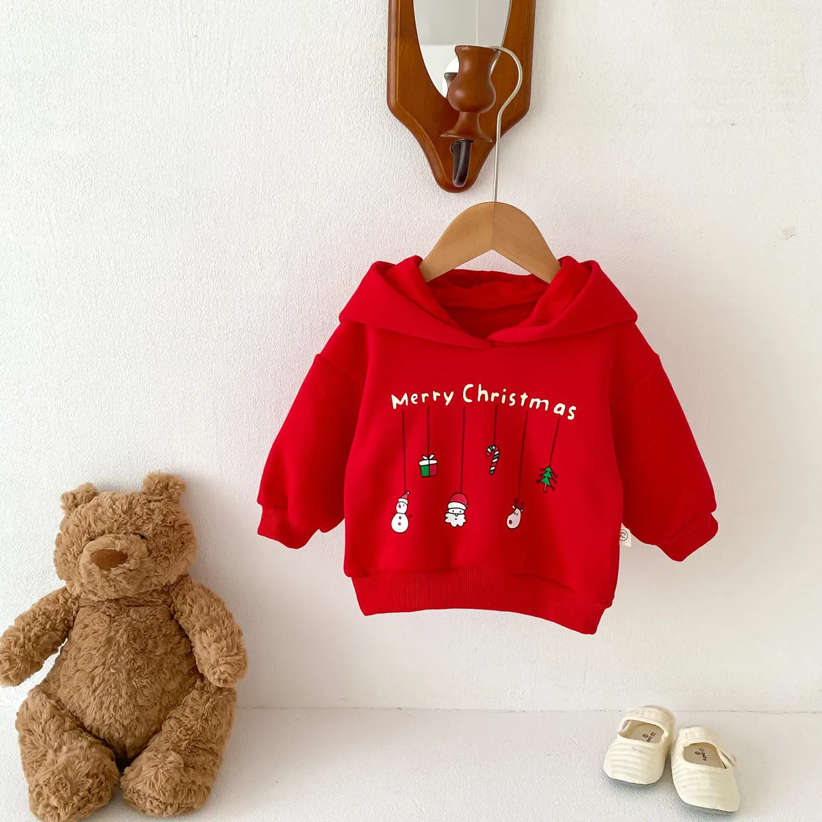 Baby Kid Girls Letters Christmas Hoodies Sweatshirts Wholesale 23101995