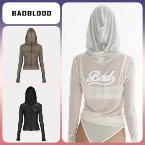 BADBLOOD  |Long Sleeves Logo Cardigans