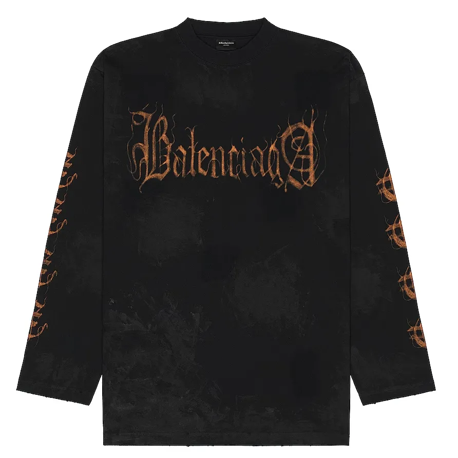 BALENCIAGA  |Crew Neck Pullovers Unisex Street Style Long Sleeves Plain