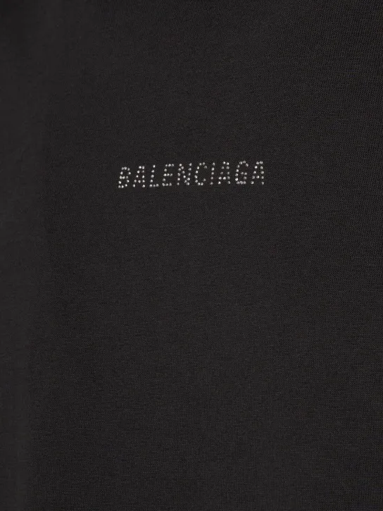 BALENCIAGA  |Pullovers Cotton Short Sleeves Logo Luxury T-Shirts