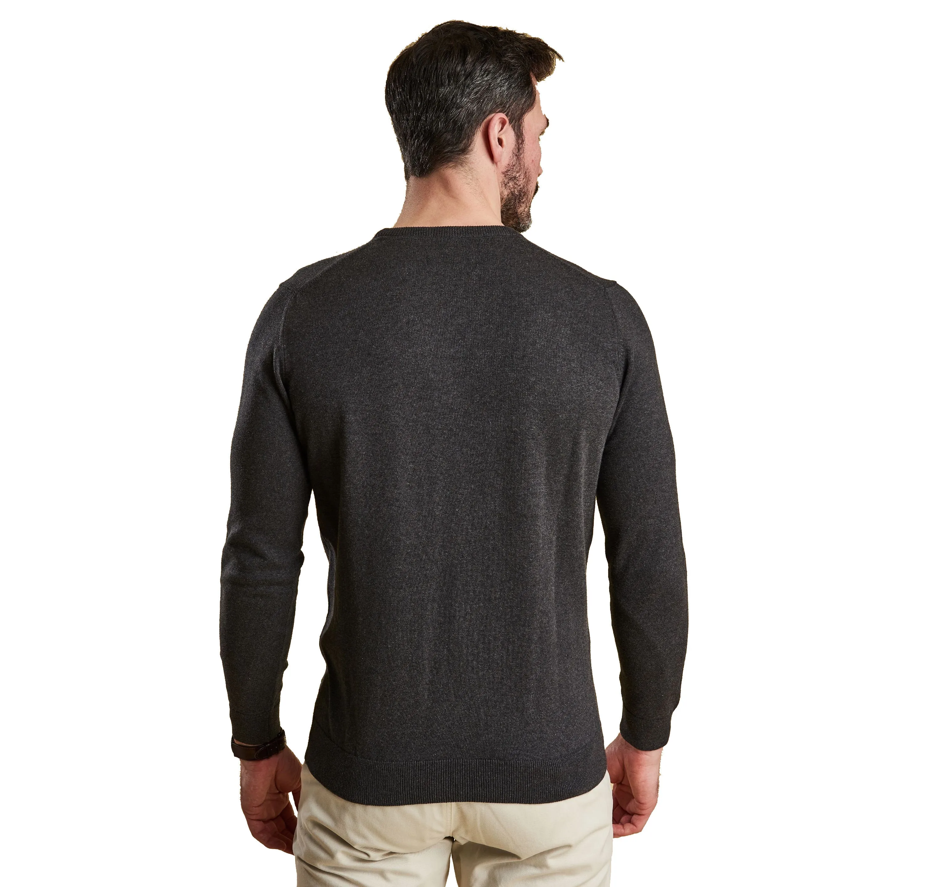 Barbour Men's Pima Cotton Crew Neck Jumper