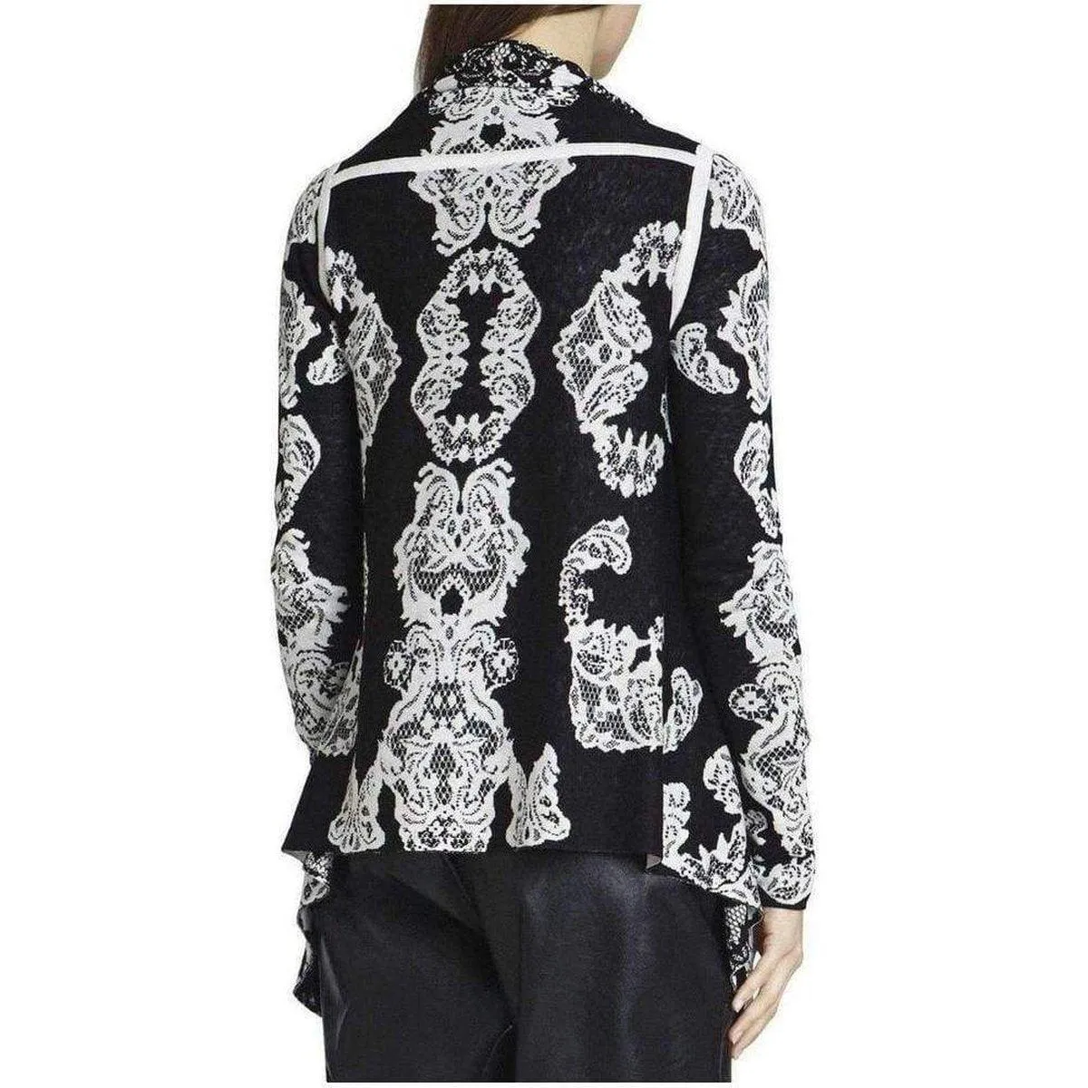 BCBG MAXAZRIA  |Ruba Lace Jacquard Cardi-Wrap