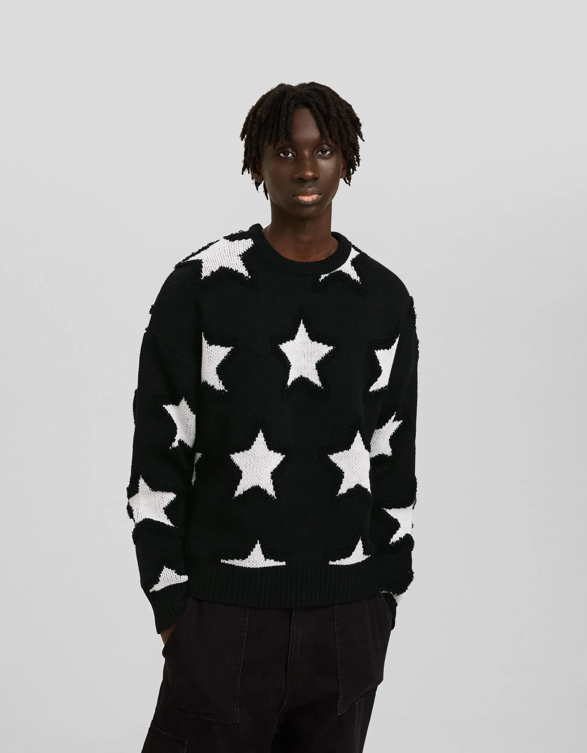 Bershka  |Star Long Sleeves Sweaters