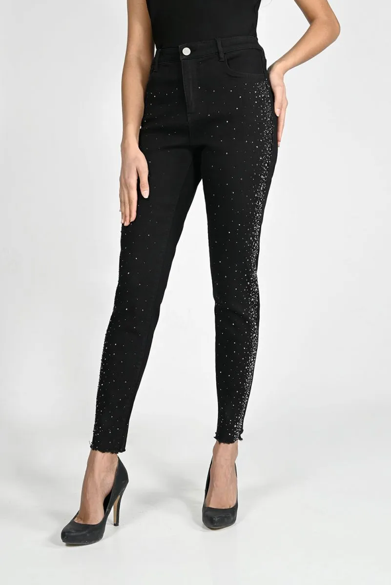 Black Crystal Jeans