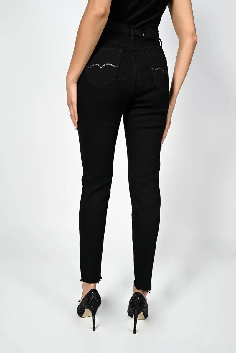 Black Crystal Jeans