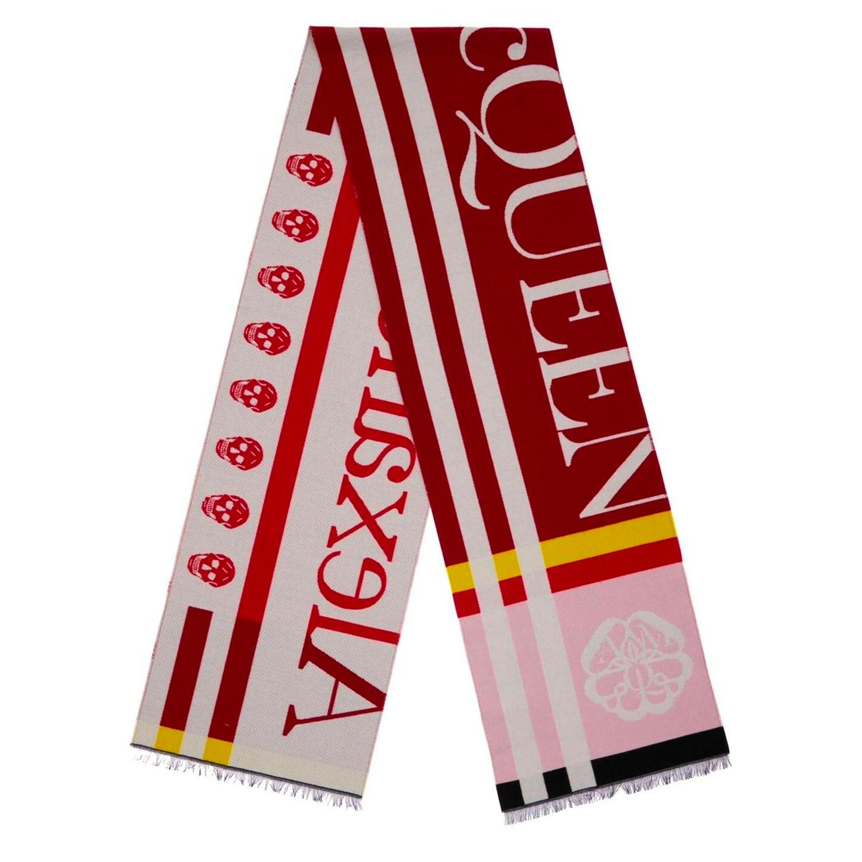 Block Logo Scarf, Bordeaux/Red