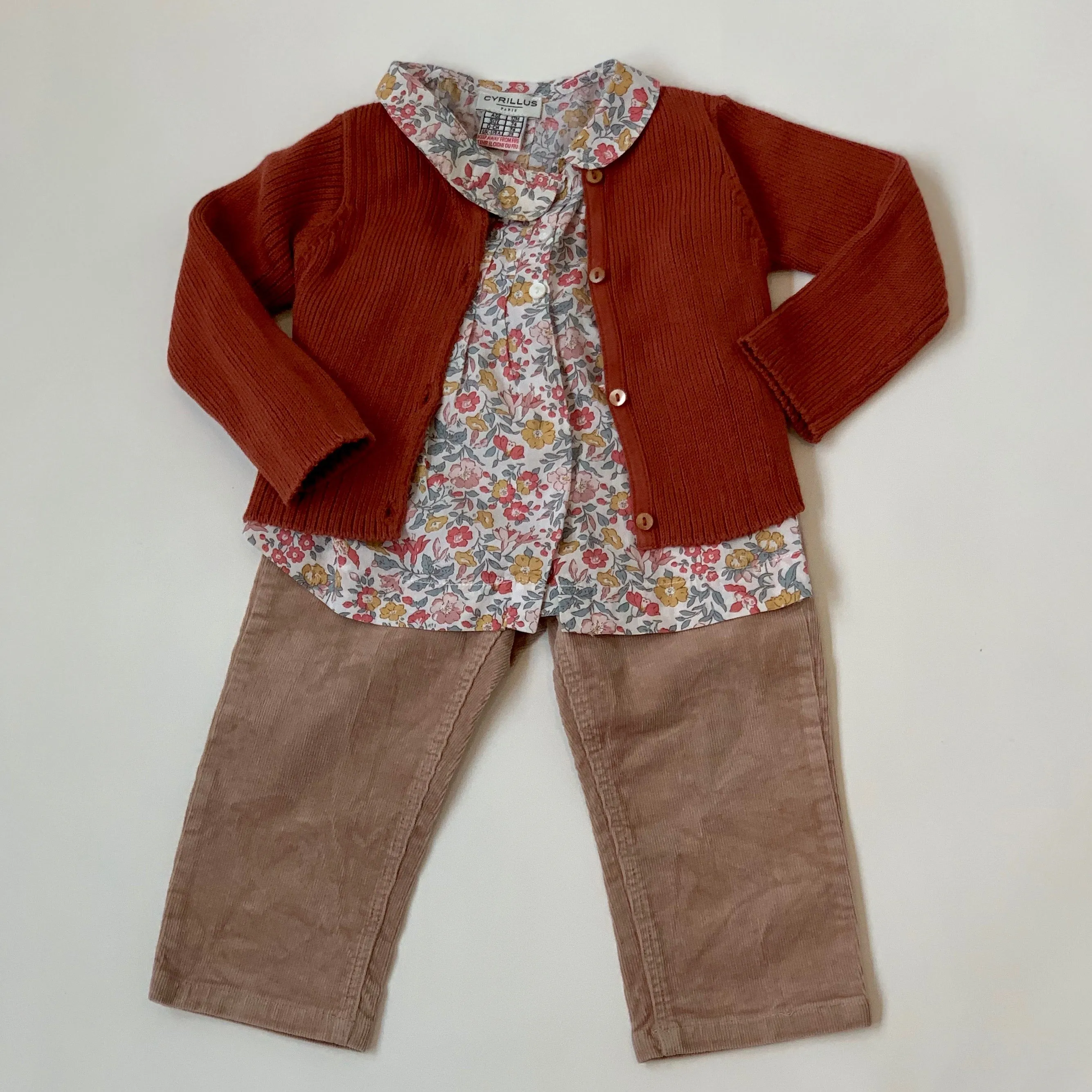 Bonpoint Dusty Pink Cords: 12 Months