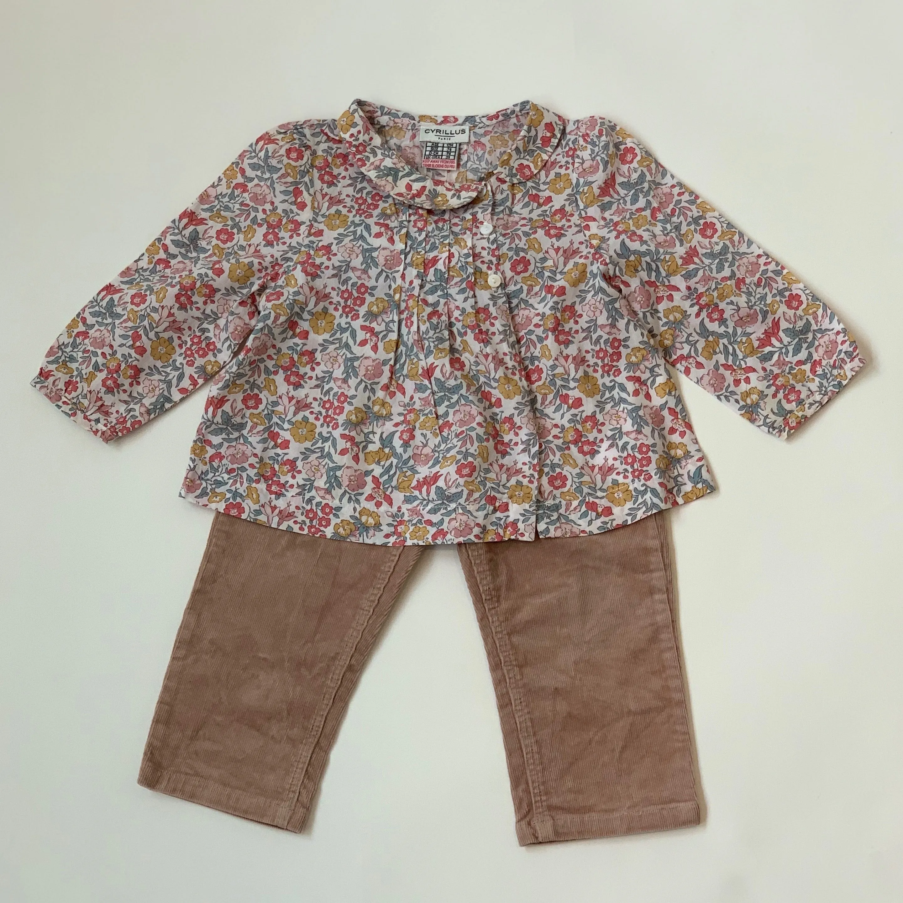 Bonpoint Dusty Pink Cords: 12 Months