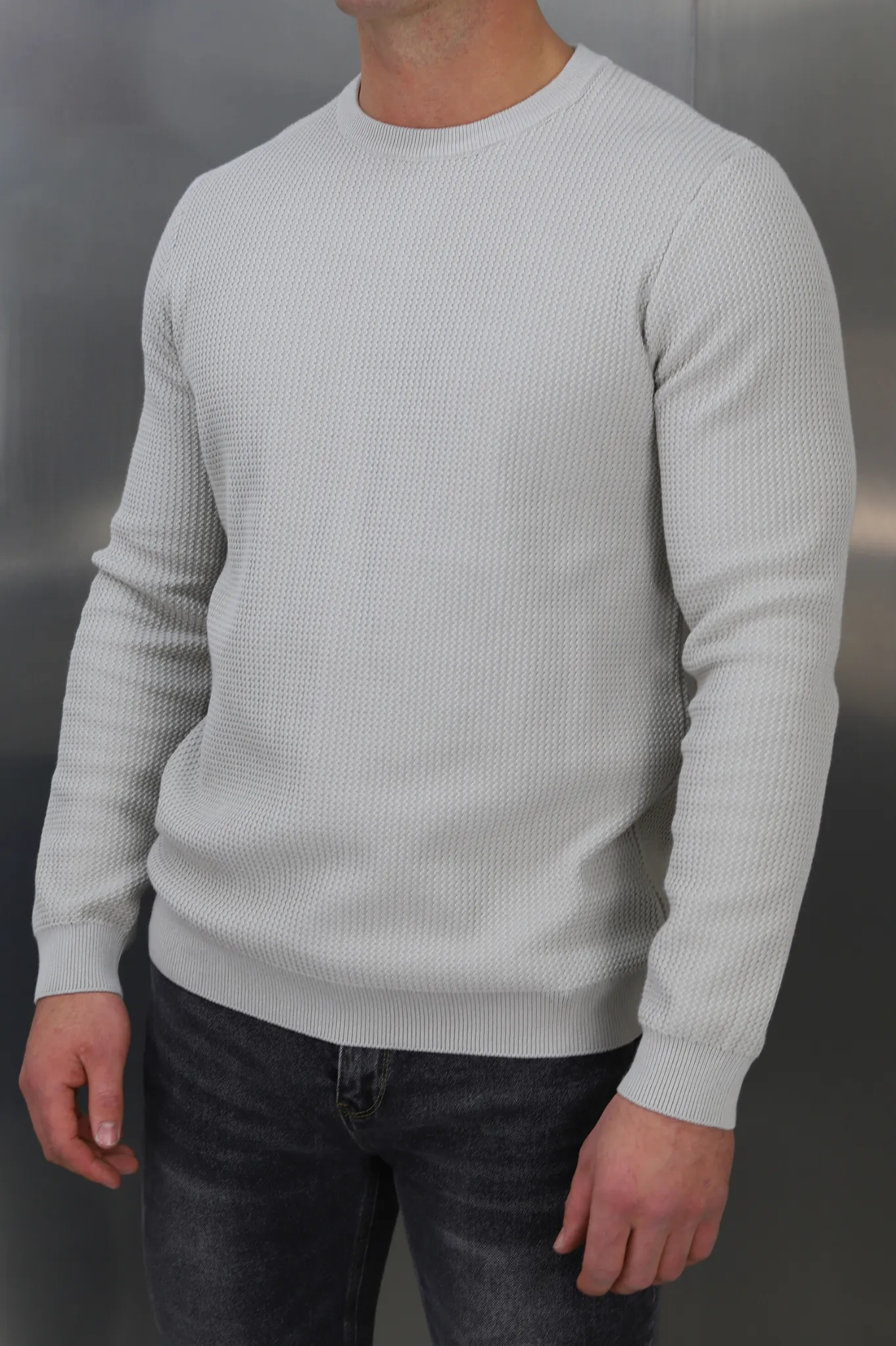 Capo CABLE Knit Jumper - Stone