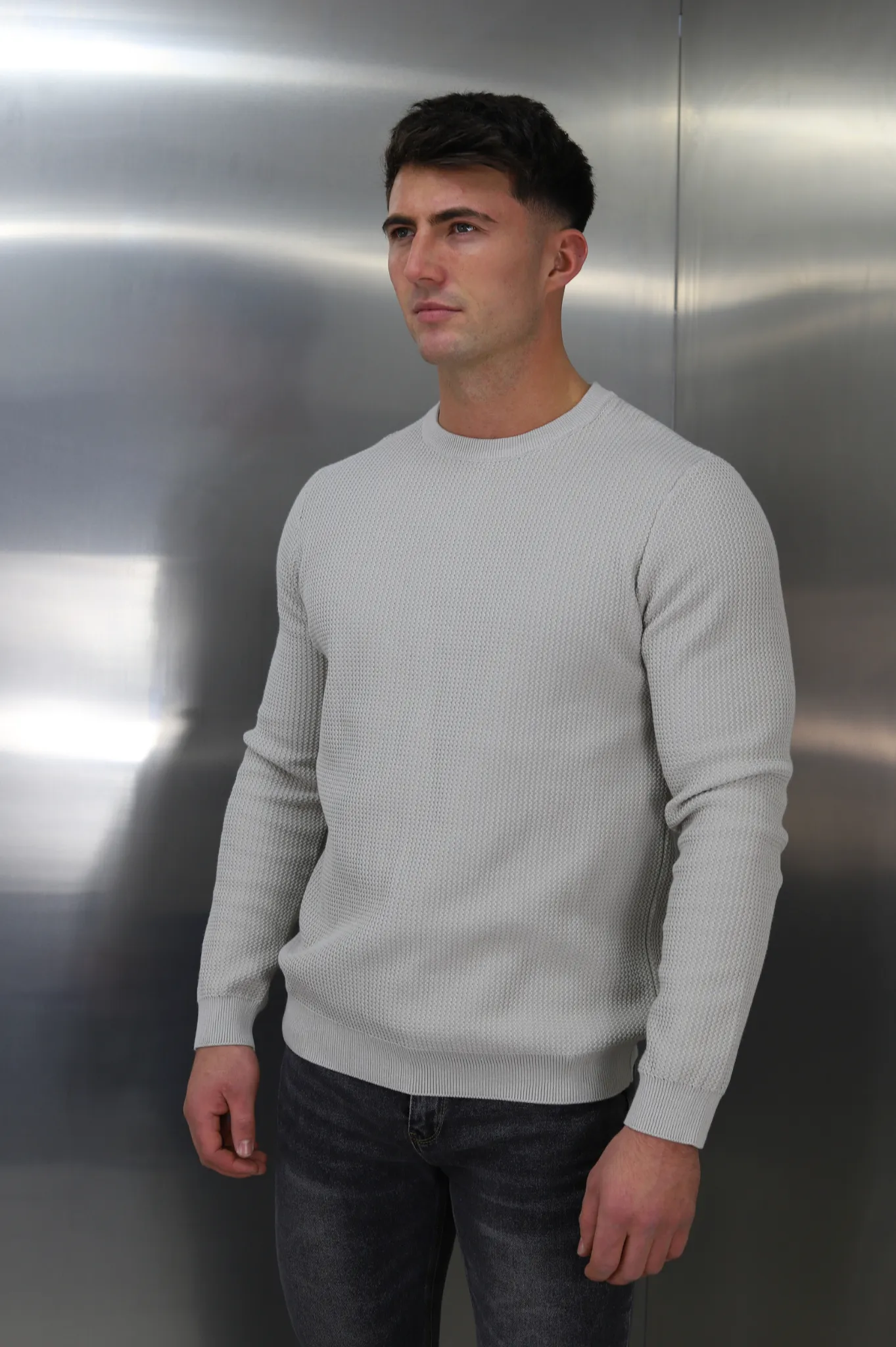 Capo CABLE Knit Jumper - Stone