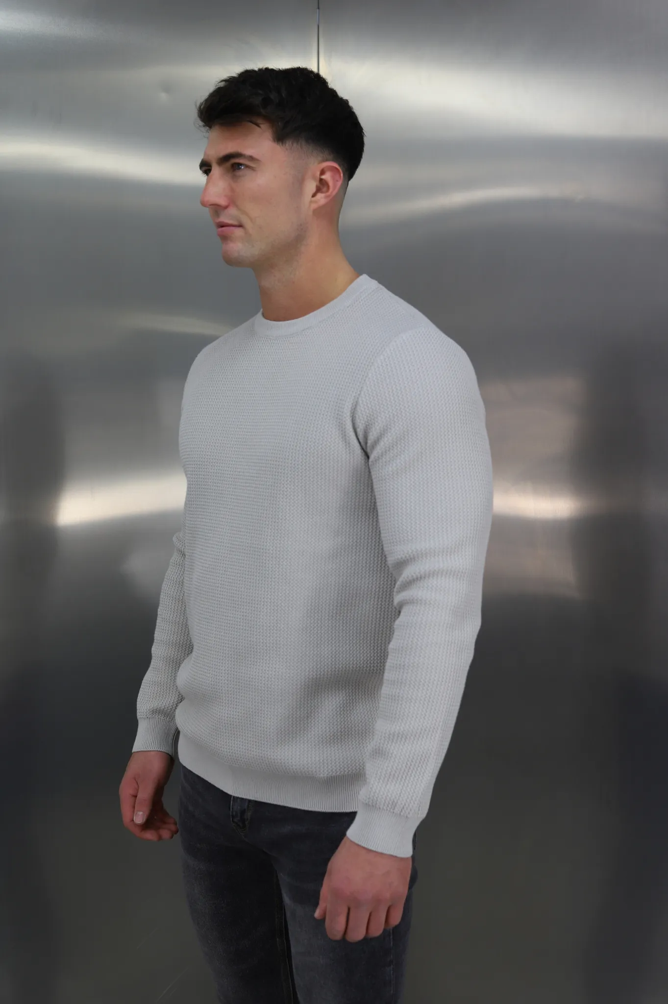 Capo CABLE Knit Jumper - Stone