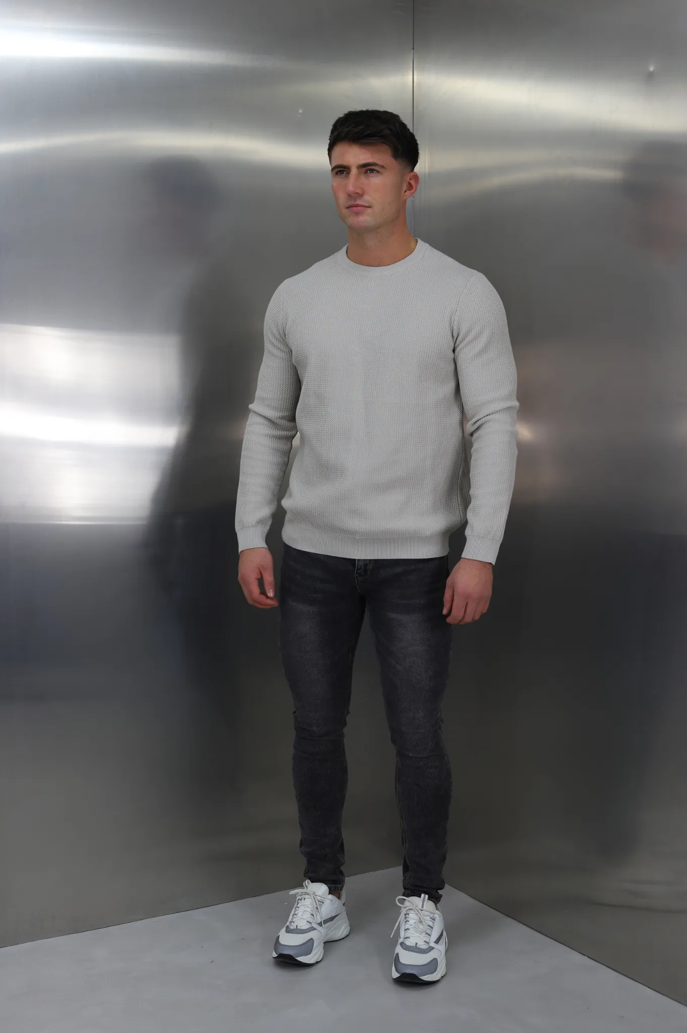 Capo CABLE Knit Jumper - Stone