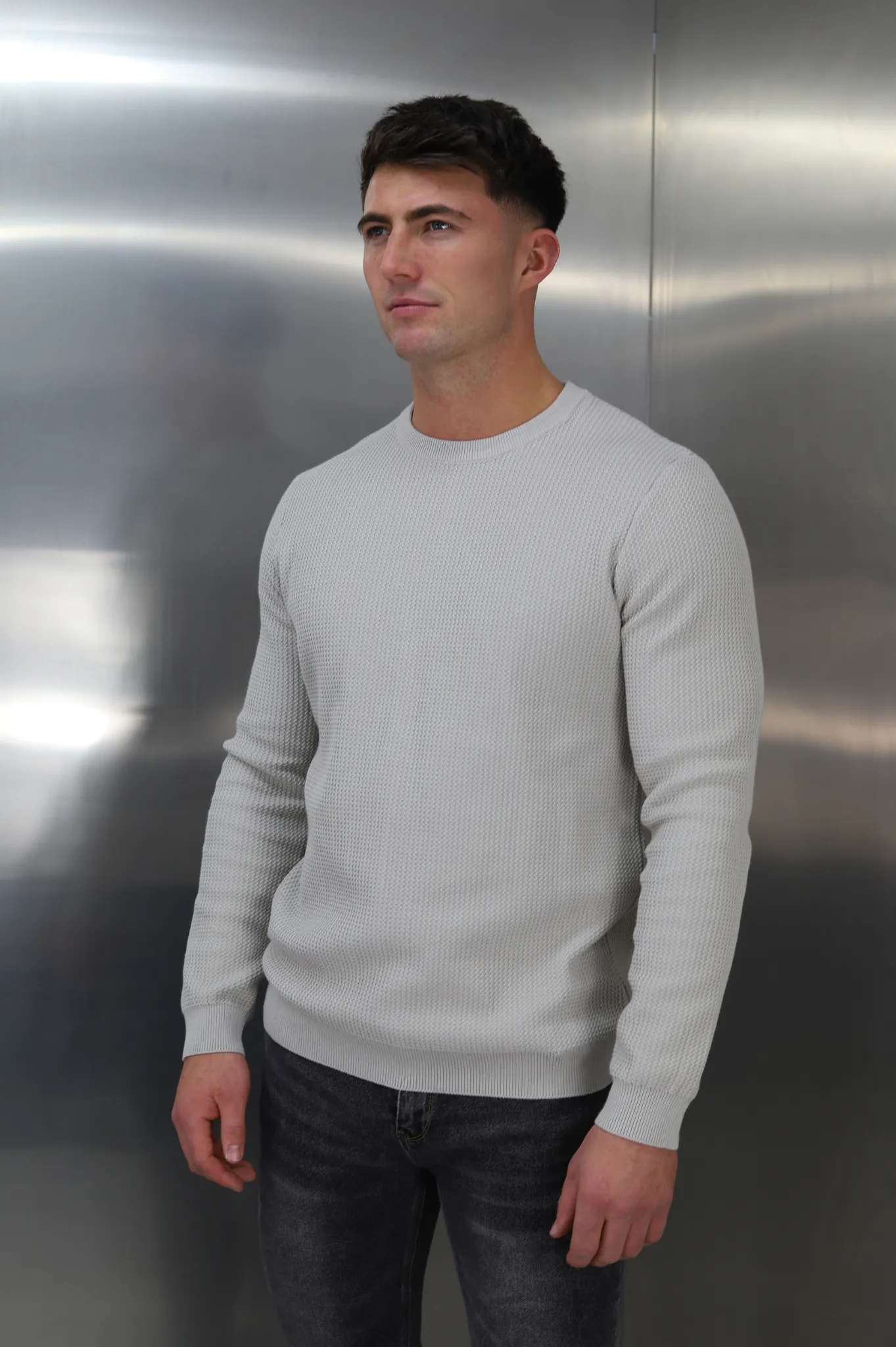 Capo CABLE Knit Jumper - Stone