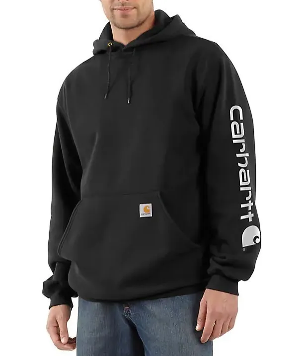 Carhartt  |Pullovers Unisex Long Sleeves Plain Cotton Logo Hoodies