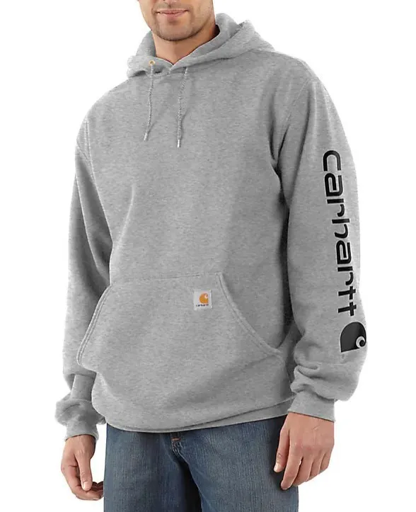 Carhartt  |Pullovers Unisex Long Sleeves Plain Cotton Logo Hoodies