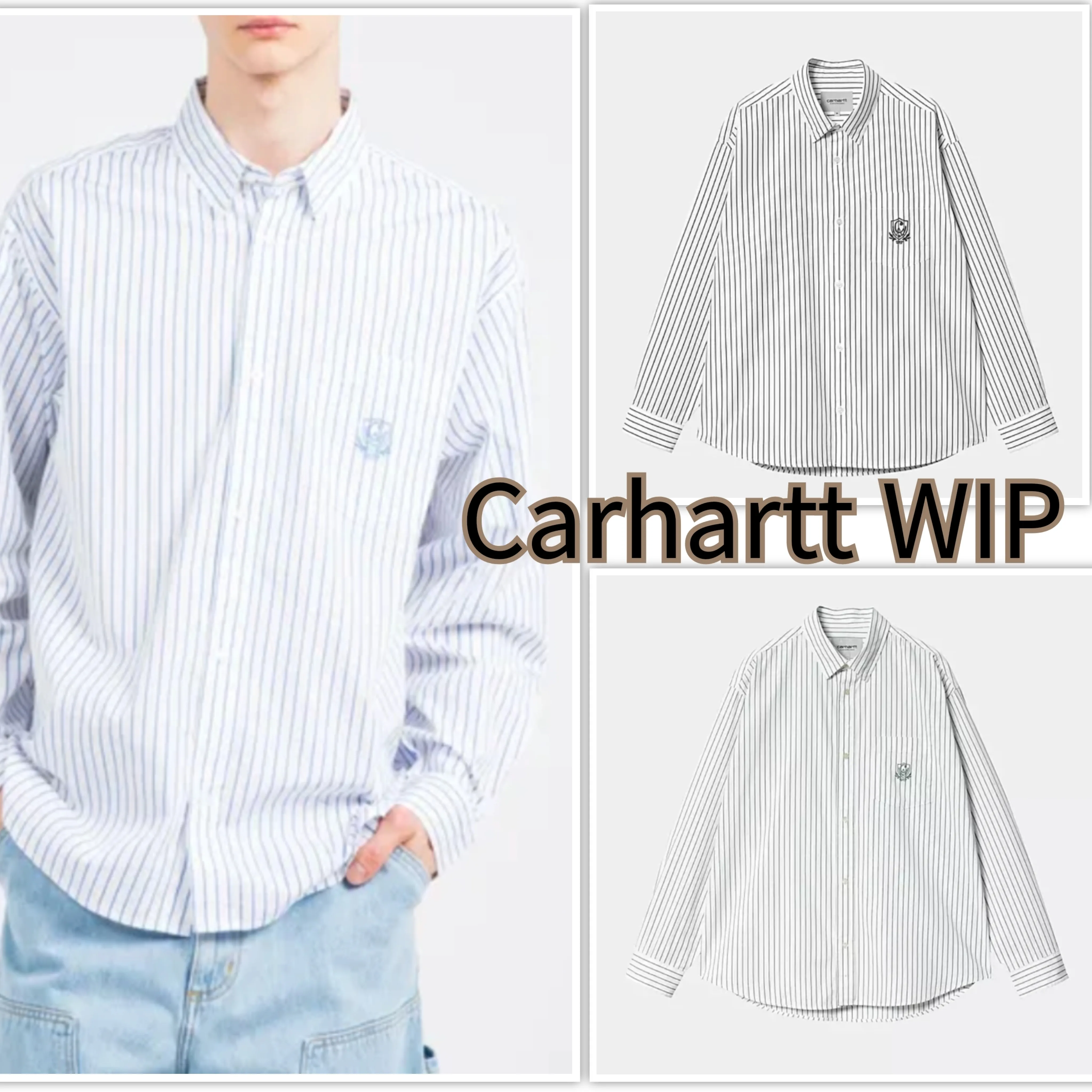 Carhartt  |Stripes Long Sleeves Shirts