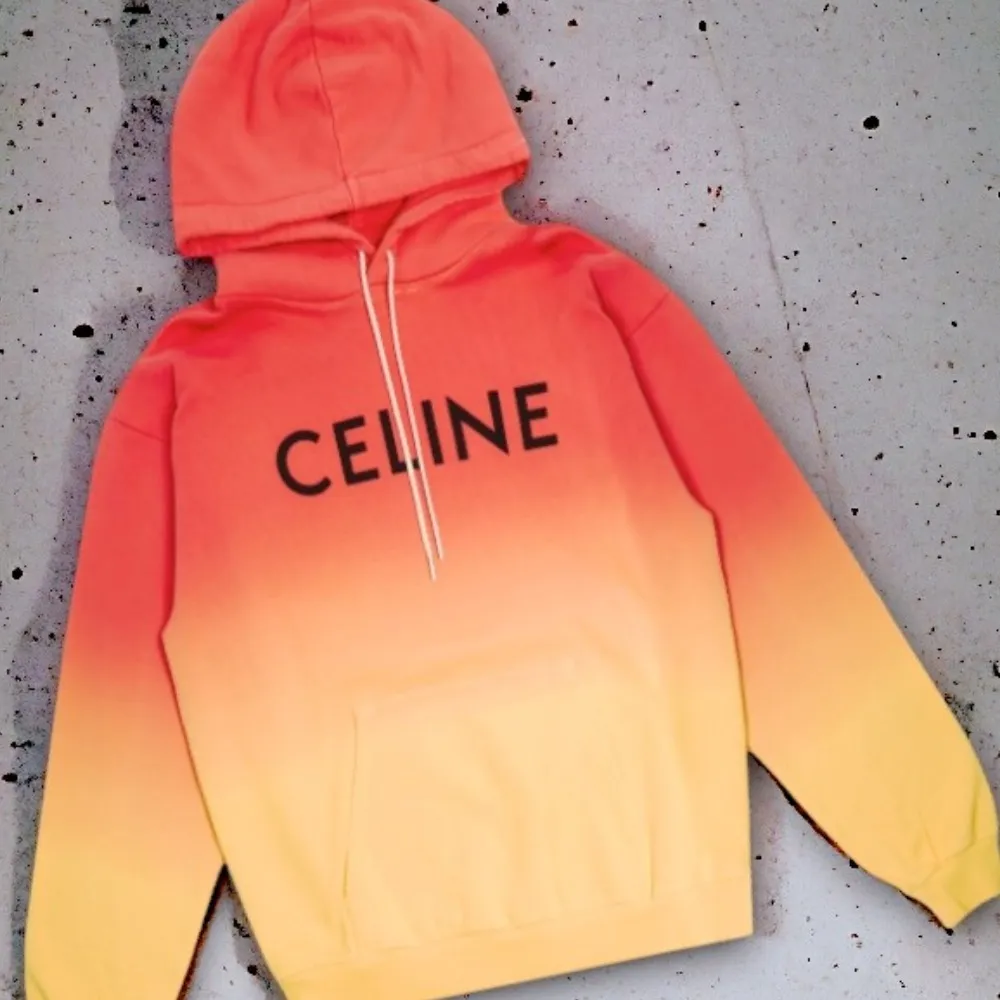 CELINE  |Pullovers Long Sleeves Plain Cotton Logo Luxury Hoodies