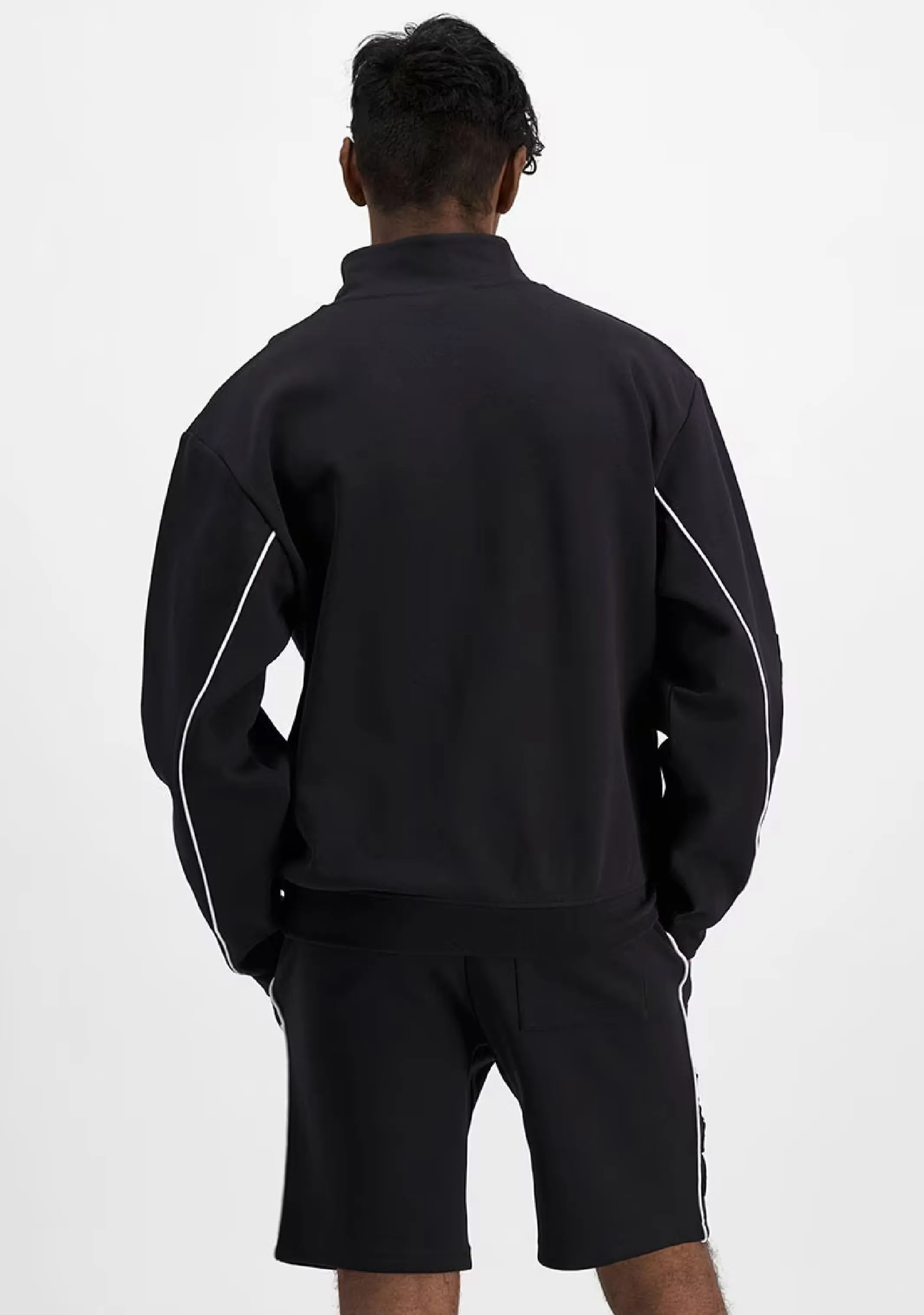 Champion Mens Rochester Athletic Quarter Zip  AVKFN BLK