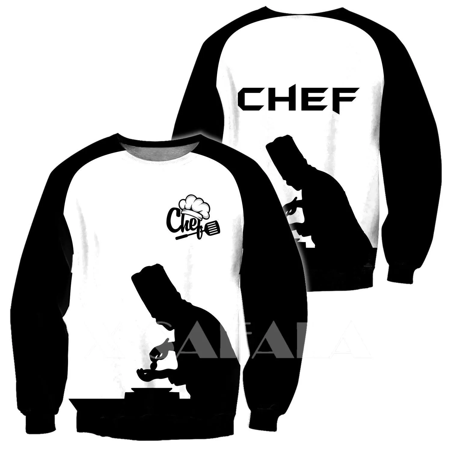 CHEF 3D ALL OVER PRINTED MEN AUTUMN HOODIE CUSTOM NAME - T-SHIRT DESIGN