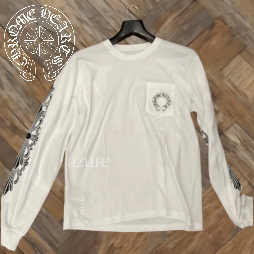 CHROME HEARTS  |Crew Neck Pullovers Unisex Street Style Long Sleeves Plain