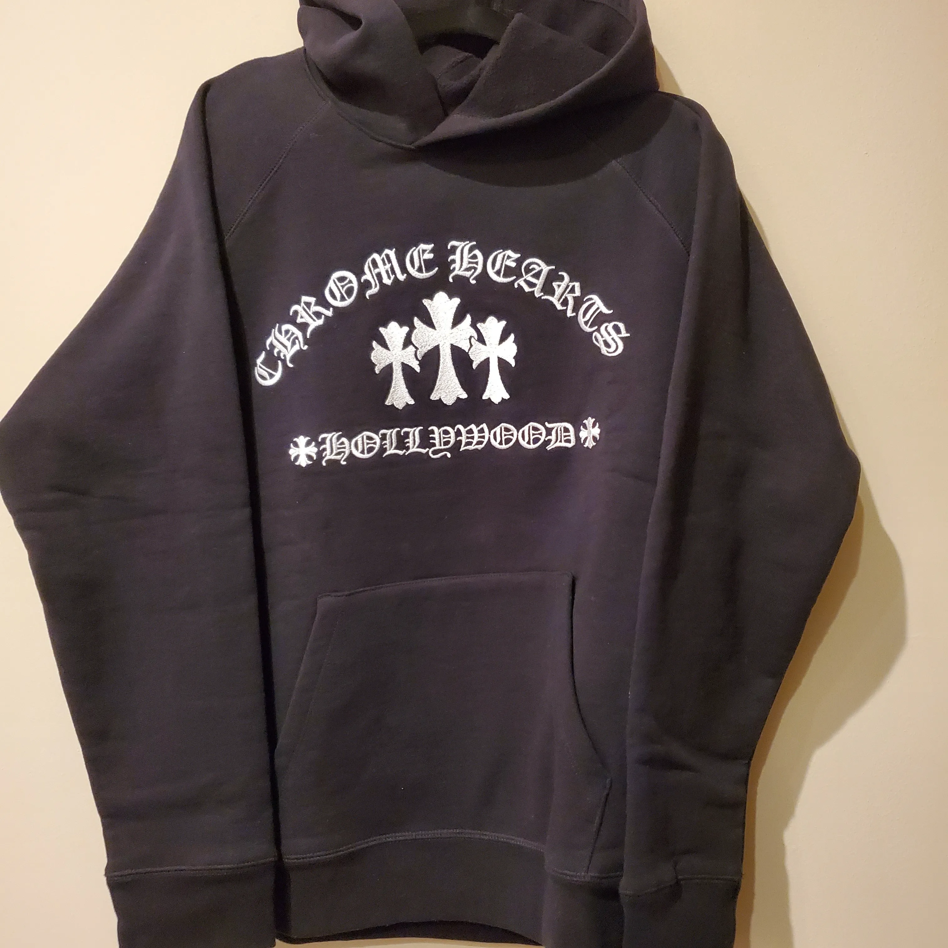 CHROME HEARTS  |Pullovers Sweat Long Sleeves Plain Cotton Logo Hoodies