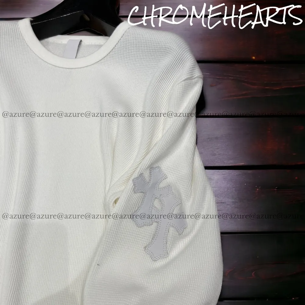 CHROME HEARTS  |Pullovers Unisex Blended Fabrics Street Style U-Neck