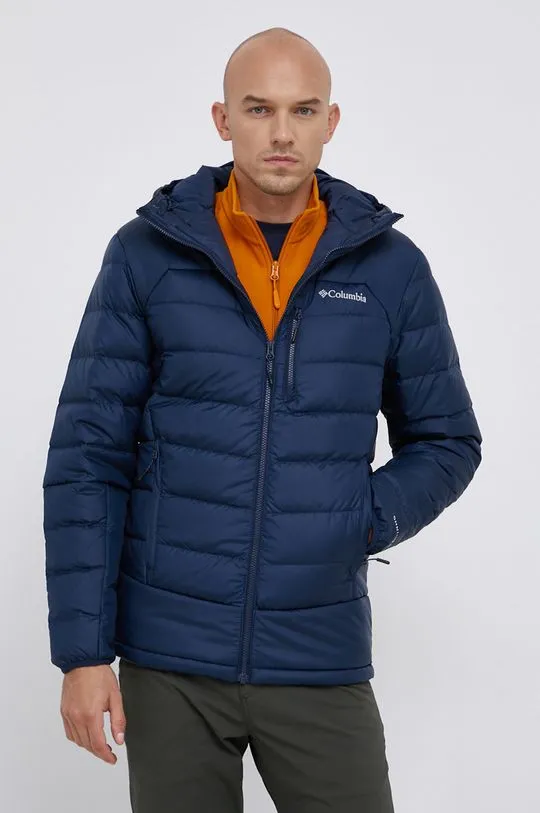 Columbia down jacket M Autumn Park Down Hoode men's navy blue color 1930241