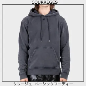 Courreges  |Pullovers Street Style Long Sleeves Cotton Logo Hoodies