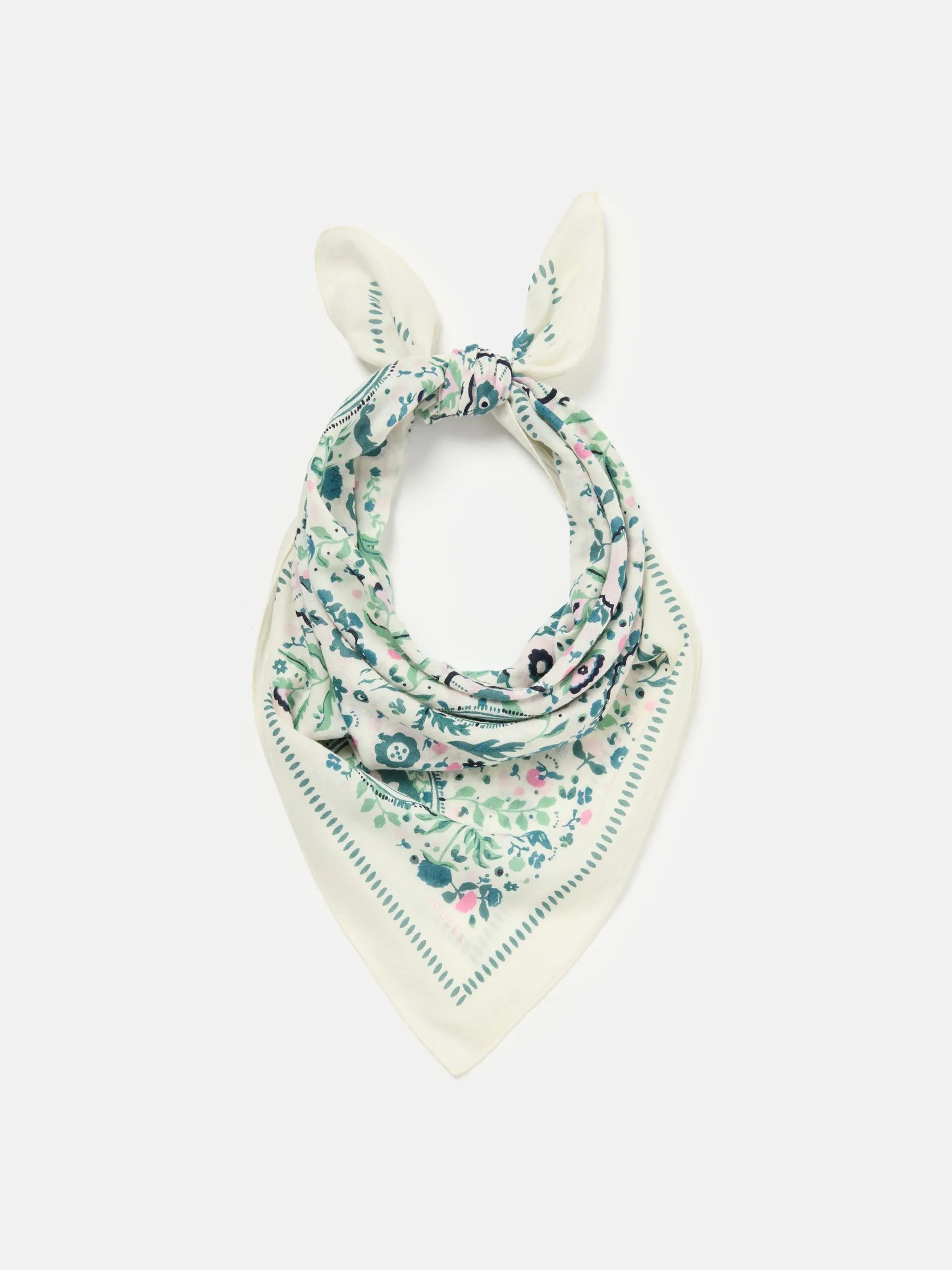 Cream Cotton Square Scarf