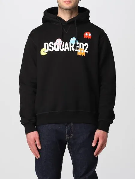 D SQUARED2  |Pullovers Long Sleeves Cotton Logo Luxury Hoodies