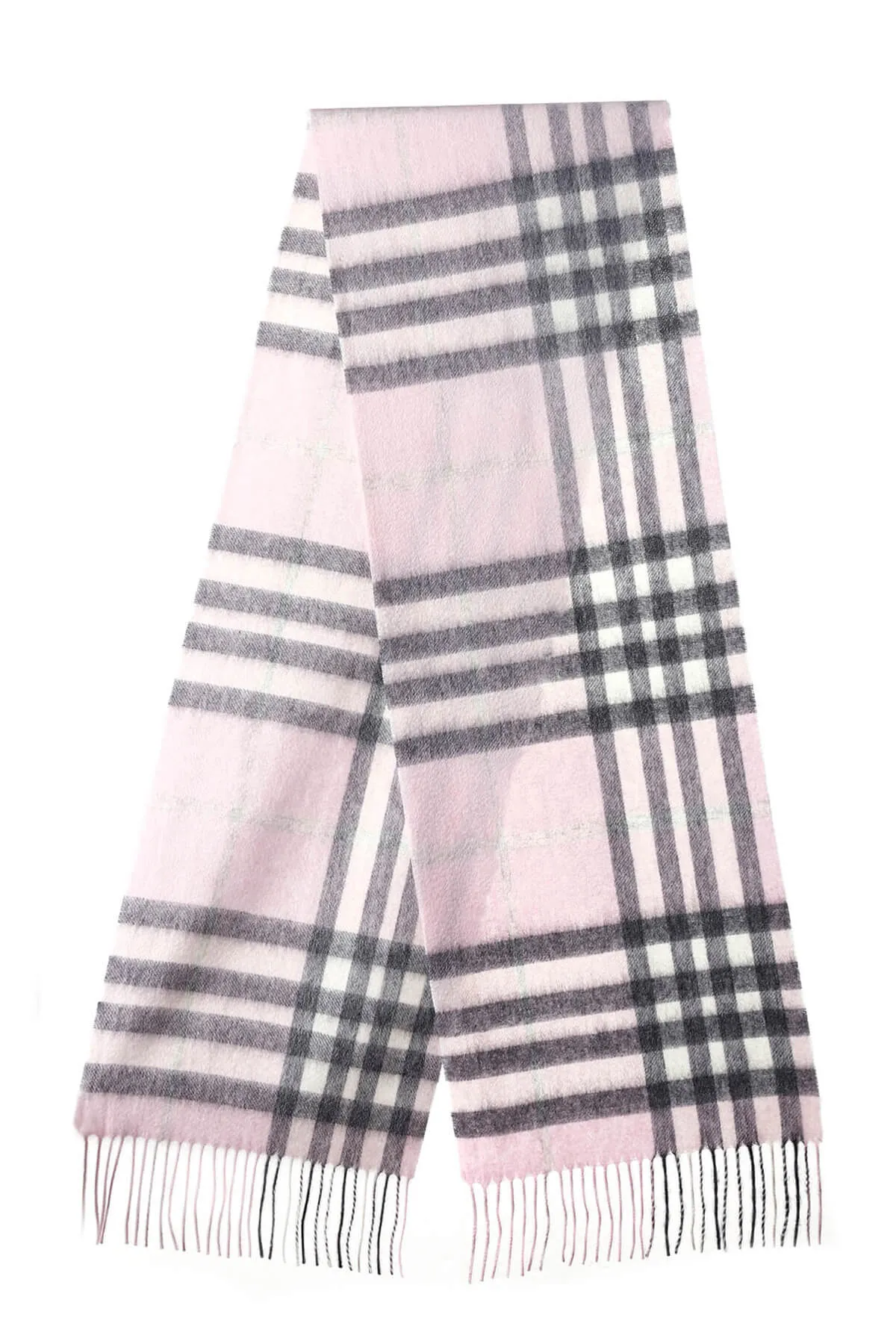 DC Milan Ivory Check Lambswool Scarf