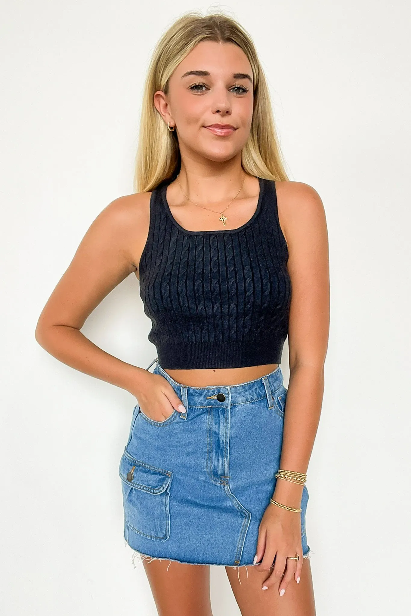 Dianne Cable Knit Tank Top