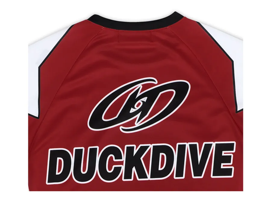 DUCKDIVE  |【 DUCKDIVE 】STAR RAGLAN MESH LONG SLEEVE RED