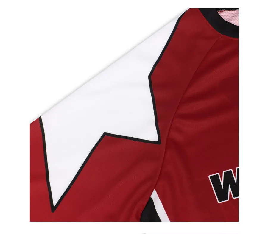 DUCKDIVE  |【 DUCKDIVE 】STAR RAGLAN MESH LONG SLEEVE RED