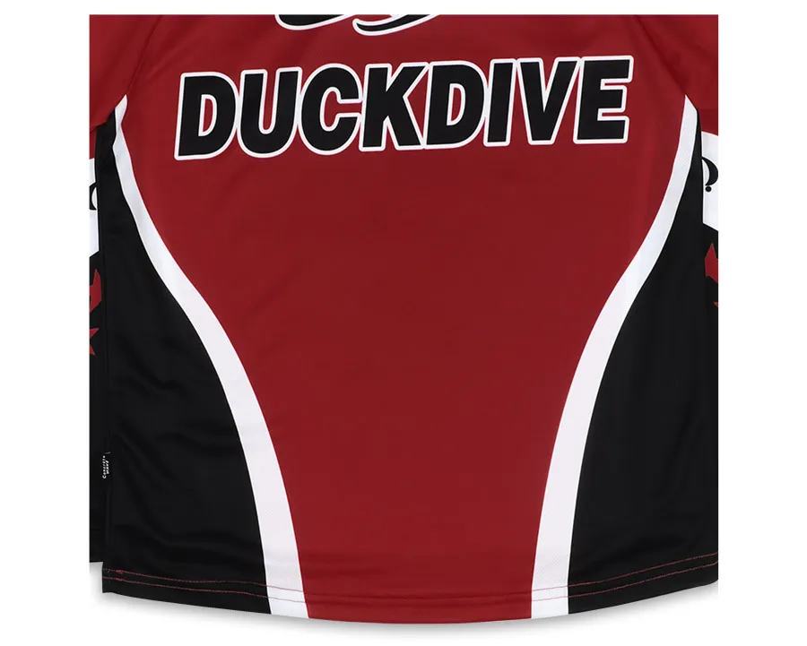 DUCKDIVE  |【 DUCKDIVE 】STAR RAGLAN MESH LONG SLEEVE RED