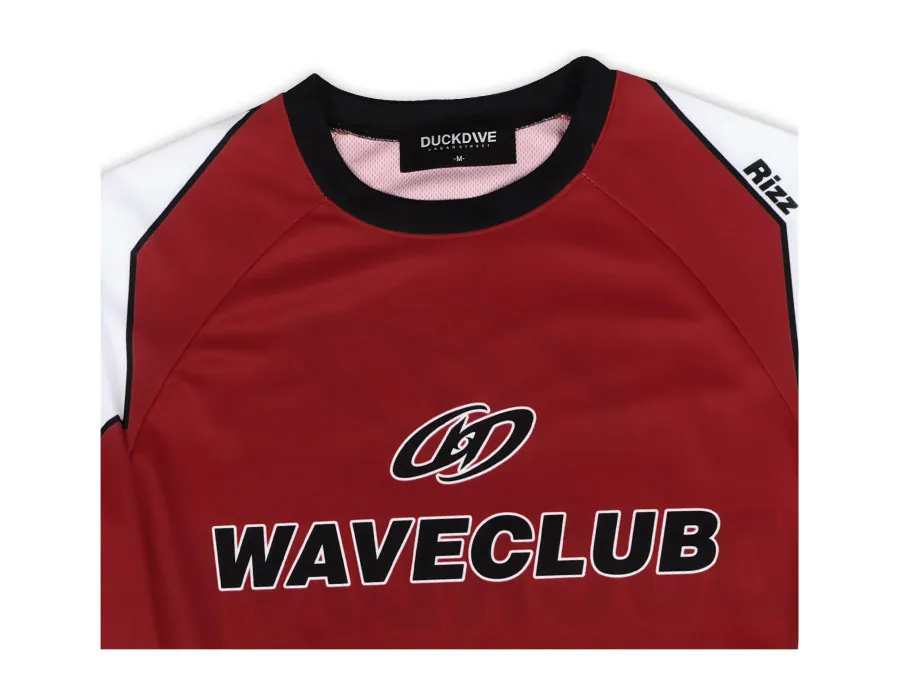 DUCKDIVE  |【 DUCKDIVE 】STAR RAGLAN MESH LONG SLEEVE RED