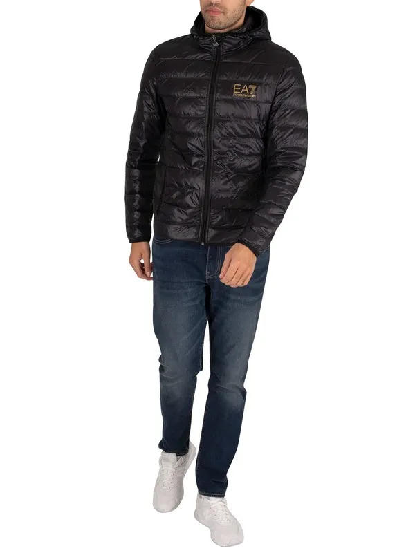 EA7 Woven Down Jacket - Black