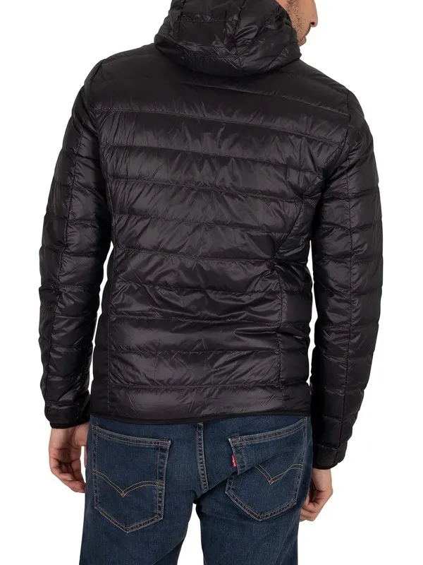 EA7 Woven Down Jacket - Black