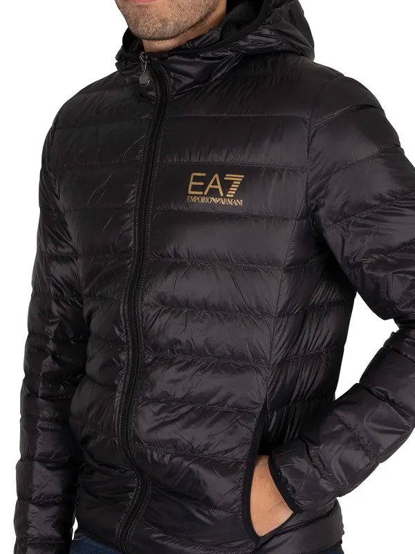 EA7 Woven Down Jacket - Black