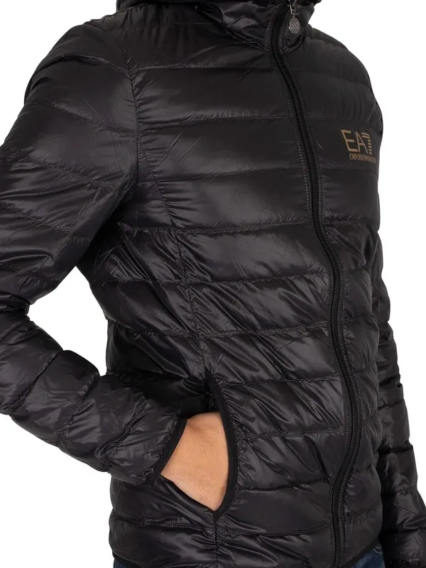 EA7 Woven Down Jacket - Black