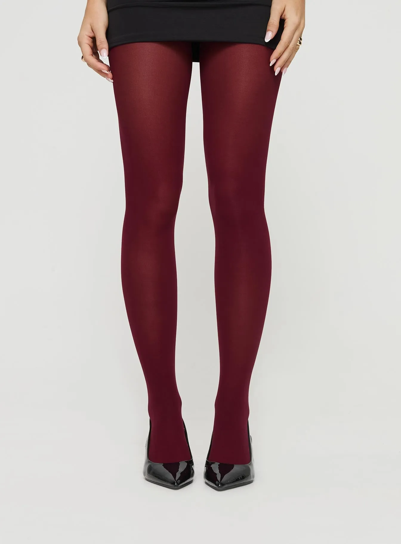 Eliseo Stockings Burgundy